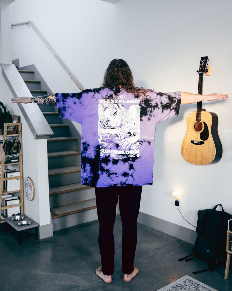 Dyed SUPERBLOOM Tracklisting Tee